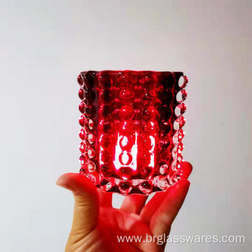 Dot decorations glass candle jar series